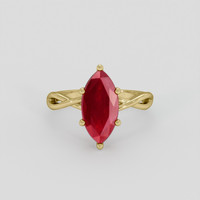3.13 Ct. Ruby Ring, 10K Yellow Gold 1
