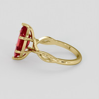 3.13 Ct. Ruby Ring, 10K Yellow Gold 4
