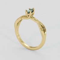 0.25 Ct. Alexandrite Ring, 14K Yellow Gold 2