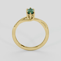 0.51 Ct. Green to Purplish Red Alexandrite Ring, 14K Yellow Gold 3