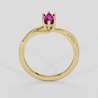 0.78 Ct. Pinkish Purple Sapphire Ring, 14K Yellow Gold 3