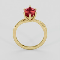 3.13 Ct. Ruby Ring, 14K Yellow Gold 3