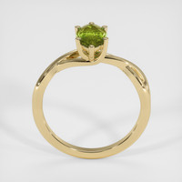 0.90 Ct. Yellowish Green Sapphire Ring, 14K Yellow Gold 3