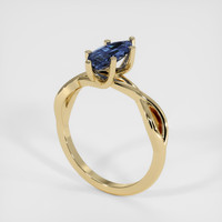 1.76 Ct. Bluish Purple Sapphire Ring, 14K Yellow Gold 2
