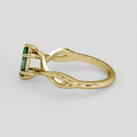 0.51 Ct. Green to Purplish Red Alexandrite Ring, 18K Yellow Gold 4