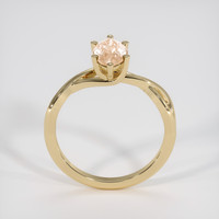 1.63 Ct. Peach Sapphire Ring, 18K Yellow Gold 3
