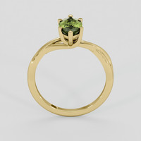 1.69 Ct. Green Sapphire Ring, 18K Yellow Gold 3