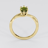 1.07 Ct. Green Sapphire Ring, 18K Yellow Gold 3
