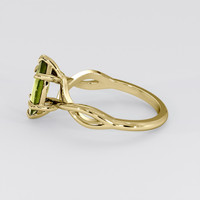 1.07 Ct. Green Sapphire Ring, 18K Yellow Gold 4