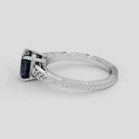 1.63 Ct. Blue Spinel Ring, Platinum 950 4