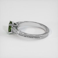 0.90 Ct. Green Sapphire Ring, Platinum 950 4