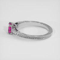0.66 Ct. Pink Sapphire Ring, Platinum 950 4