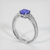 1.76 Ct. Purple Sapphire Ring, Platinum 950 2