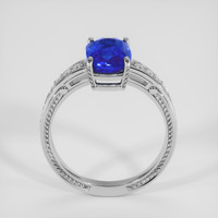 3.02 Ct. Blue Sapphire Ring, Platinum 950 3