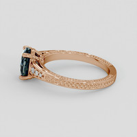 1.58 Ct. Bi Color / Parti Sapphire Ring, 14K Rose Gold 4