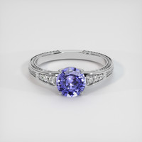 1.76 Ct. Purple Sapphire Ring, 14K White Gold 1