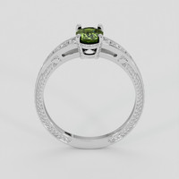 0.94 Ct. Green Sapphire Ring, 14K White Gold 3