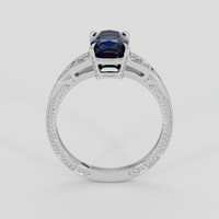 1.63 Ct. Blue Spinel Ring, 18K White Gold 3