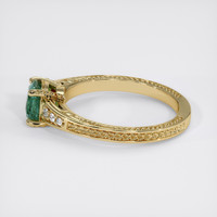 1.17 Ct. Greenish Blue Sapphire Ring, 10K Yellow Gold 4
