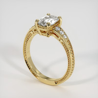 1.25 Ct. White Sapphire Ring, 14K Yellow Gold 2