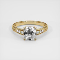 2.06 Ct. White Sapphire Ring, 14K Yellow Gold 1