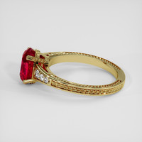 2.18 Ct. Ruby Ring, 18K Yellow Gold 4