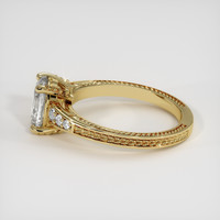 1.25 Ct. White Sapphire Ring, 18K Yellow Gold 4