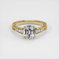 2.05 Ct. White Sapphire Ring, 18K Yellow Gold 1