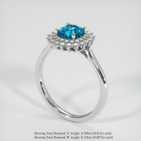 1.97 Ct. Gemstone Ring, Platinum 950 2