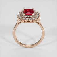 2.01 Ct. Ruby Ring, 18K Rose Gold 3
