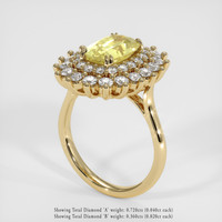 3.02 Ct. Yellow Sapphire Ring, 14K Yellow Gold 2