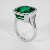 7.62 Ct. Emerald Ring, Platinum 950 2