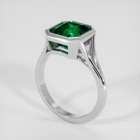 2.94 Ct. Emerald Ring, Platinum 950 2