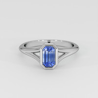 0.79 Ct. Bi Color Sapphire Ring, Platinum 950 1