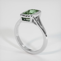 1.76 Ct. Green Sapphire Ring, Platinum 950 2