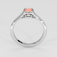 0.58 Ct. Padparadscha Sapphire Ring, Platinum 950 3