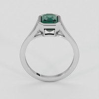 2.53 Ct. Bluish Green Sapphire Ring, Platinum 950 3