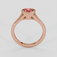 1.06 Ct. Padparadscha Sapphire Ring, 14K Rose Gold 3