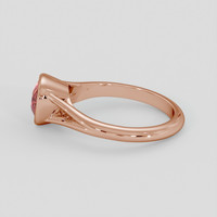 1.06 Ct. Padparadscha Sapphire Ring, 14K Rose Gold 4