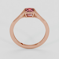 0.79 Ct. Padparadscha Sapphire Ring, 14K Rose Gold 3