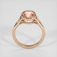 3.51 Ct. Padparadscha Sapphire Ring, 14K Rose Gold 3
