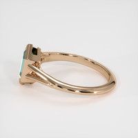 1.02 Ct. Bluish Green Sapphire Ring, 14K Rose Gold 4