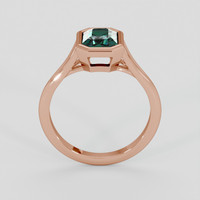 1.52 Ct. Bluish Green Sapphire Ring, 14K Rose Gold 3