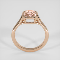 2.17 Ct. Peach Sapphire Ring, 14K Rose Gold 3