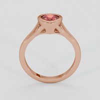 1.06 Ct. Padparadscha Sapphire Ring, 18K Rose Gold 3