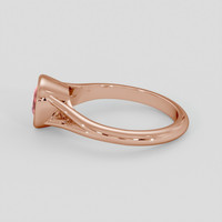1.06 Ct. Padparadscha Sapphire Ring, 18K Rose Gold 4