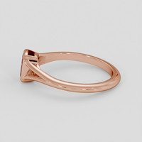 0.79 Ct. Padparadscha Sapphire Ring, 18K Rose Gold 4