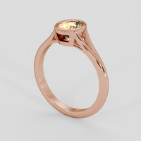 1.02 Ct. Padparadscha Sapphire Ring, 18K Rose Gold 2