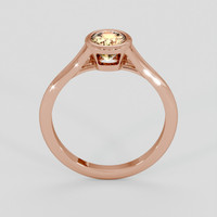 1.02 Ct. Padparadscha Sapphire Ring, 18K Rose Gold 3