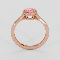 1.26 Ct. Padparadscha Sapphire Ring, 18K Rose Gold 3